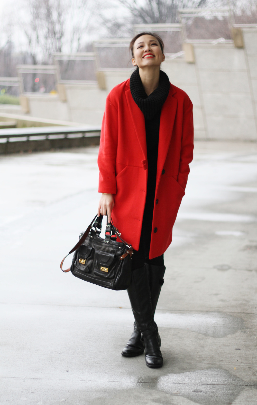 Outfits} Oversized Coats vs. Petite Girls — T-Curate